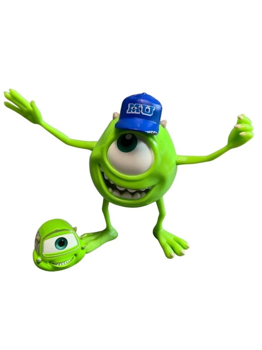 Disney Pixar Monsters University Mike Wazowski Action Figure Toy Car set